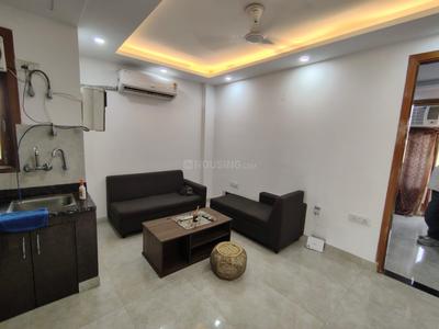 Hall Image of 650 Sq.ft 1 BHK Builder Floor for rent in Swaraj Homes RWA A Block Malviya Nagar, Malviya Nagar New Delhi for Rs. 40000