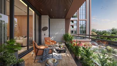 Balcony Image of 3879 Sq.ft 4 BHK Apartment / Flat for sale in Aristo The Regal, Vaishno Devi Circle Ahmedabad for Rs. 21500000