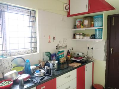 Kitchen Image of 600 Sq.ft 1 BHK Apartment / Flat for rent in Varthur Bengaluru for Rs. 15500