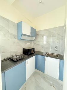 Kitchen Image of 603 Sq.ft 1 BHK Builder Floor for rent in BTM Layout Bengaluru for Rs. 25000