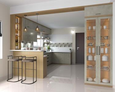 Kitchen Image of 2875 Sq.ft 4 BHK Villa for rent in Trishala The Village, Langerguda Hyderabad for Rs. 69000