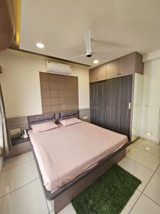 Bedroom Image of 1254 Sq.ft 2 BHK Apartment / Flat for rent in Pratham Bluets, New Alkapuri Vadodara for Rs. 30000