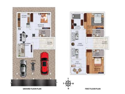Image of 2457 Sq.ft 3.5 BHK Villa for sale in Kokila Dream Home, Padhansahi, Bhubaneswar for Rs. 12500000