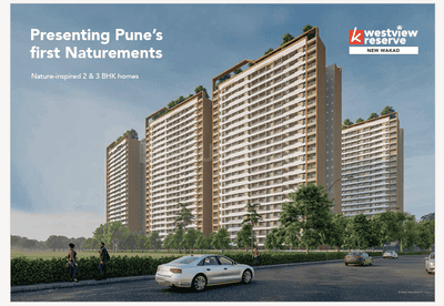 Image of 1360 Sq.ft 3 BHK Apartment / Flat for sale in Kohinoor Westview Reserve, Wakad, Pune for Rs. 13200000