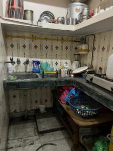Kitchen Image of 450 Sq.ft 2 BHK Independent House for rent in Burari New Delhi for Rs. 11000