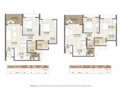 Image of 880 Sq.ft 2 BHK Apartment / Flat for sale in Arun Sanctum, Ravet, Pune for Rs. 8400000