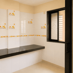 Kitchen Image of 560 Sq.ft 1 BHK Apartment / Flat for sale in Dombivli East Thane for Rs. 4500000