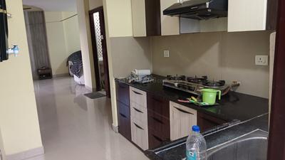 Kitchen Image of 1600 Sq.ft 3 BHK Apartment / Flat for rent in H N S S Prime, Silicon City Indore for Rs. 20000