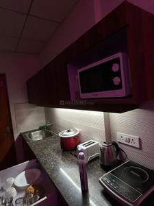 Kitchen Image of 435 Sq.ft 1 RK Studio for rent in Paramount Pine And Oak Studio, Surajpur Greater Noida for Rs. 15000