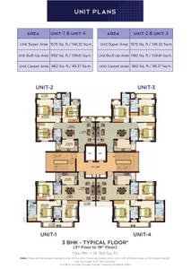 Image of 1182 Sq.ft 3 BHK Apartment / Flat for sale in Sultanpur Road, Lucknow for Rs. 8900000
