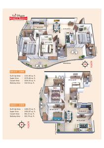 Image of 1285 Sq.ft 3 BHK Apartment / Flat for sale in Dhoomanganj, Allahabad for Rs. 7968860