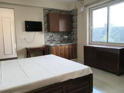 Bedroom Image of 700 Sq.ft 1 RK Apartment / Flat for rent in Sector 53 Gurgaon for Rs. 25000