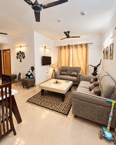 Living Room Image of 1385 Sq.ft 3 BHK Apartment / Flat for rent in ATS Happy Trails, Noida Extension Greater Noida for Rs. 25000