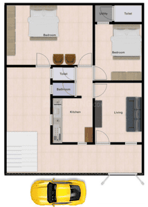 Image of 750 Sq.ft 2 BHK Builder Floor for rent in Sukhliya, Indore for Rs. 12000