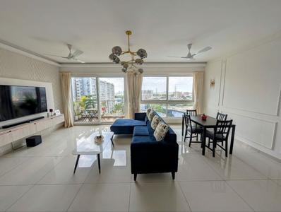 Hall Image of 1351 Sq.ft 3 BHK Apartment / Flat for rent in Godrej Air, Hoodi Bengaluru for Rs. 110000