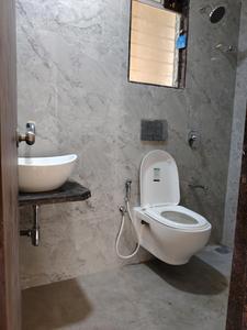 Common Bathroom Image of 700 Sq.ft 1 BHK Apartment / Flat for rent in QA Riverfront , Taloja Navi Mumbai for Rs. 9000