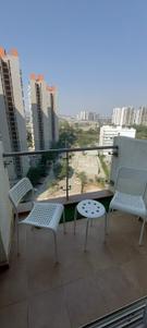 Balcony Image of 702 Sq.ft 1 BHK Apartment / Flat for rent in Lodha Belmondo, Gahunje Pune for Rs. 38000