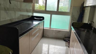 Kitchen Image of 801 Sq.ft 2 BHK Apartment / Flat for sale in The Atmosphere, Mulund West Mumbai for Rs. 17500000