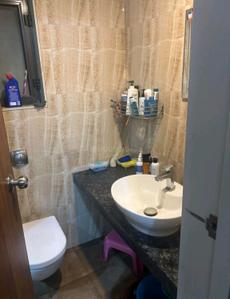 Bathroom Image of 600 Sq.ft 2 BHK Apartment / Flat for rent in Crown Lodha Quality Home Tower 2, Thane West Thane for Rs. 35000