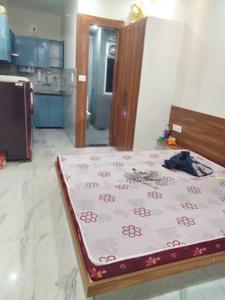 Bedroom Image of 560 Sq.ft 1 RK Apartment / Flat for rent in Qube Hebitac Apartment , Knowledge Park 3 Greater Noida for Rs. 14000