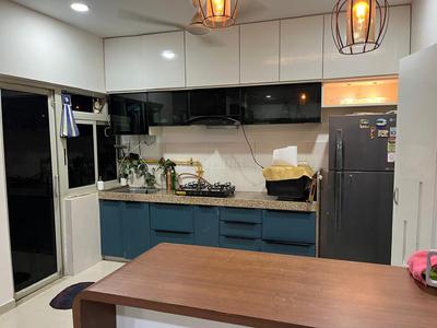 Kitchen Image of 1850 Sq.ft 3 BHK Apartment / Flat for rent in Adani The Meadows, Shantigram Ahmedabad for Rs. 50000