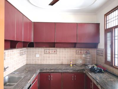 Kitchen Image of 1000 Sq.ft 1 BHK Builder Floor for rent in Madhu Vihar New Delhi for Rs. 10500