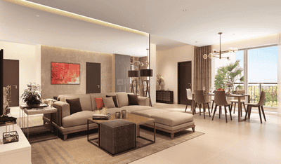 Living Room Image of 1300 Sq.ft 2 BHK Apartment / Flat for sale in Shapoorji Pallonji JoyVille, Sector 102 Gurgaon for Rs. 25000000