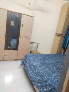 Bedroom Image of 855 Sq.ft 1 BHK Apartment / Flat for rent in Nerul Navi Mumbai for Rs. 31000