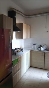 Kitchen Image of 650 Sq.ft 1 BHK Apartment / Flat for rent in Bhartiya Nikoo Homes Phase 2, Thanisandra Bengaluru for Rs. 27000