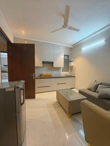 Kitchen Image of 700 Sq.ft 1 BHK Builder Floor for rent in Sector 57 Gurgaon for Rs. 38000