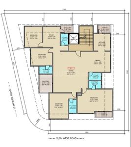 Image of 1726 Sq.ft 3 BHK Apartment / Flat for sale in Nigdi, Pune for Rs. 18800000
