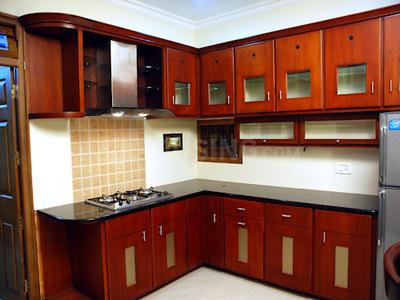 Kitchen Image of 650 Sq.ft 3 BHK Apartment / Flat for rent in Nirmal Block- B Rishikesh for Rs. 18000
