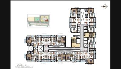 Image of 1408 Sq.ft 3 BHK Apartment / Flat for sale in Codename Superstar, Undri, Pune for Rs. 8200000