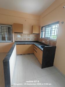 Kitchen Image of 710 Sq.ft 1 BHK Apartment / Flat for rent in Thanisandra Bengaluru for Rs. 20000