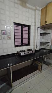 Kitchen Image of 600 Sq.ft 1 BHK Apartment / Flat for rent in Satellite Ahmedabad for Rs. 17000
