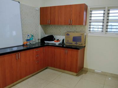 Kitchen Image of 645 Sq.ft 1 BHK Independent House for rent in Jakkur Bengaluru for Rs. 16000