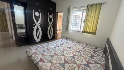 Bedroom Image of 926 Sq.ft 2 BHK Apartment / Flat for rent in Nisarg Hardik Phase 1, Rahatani Pune for Rs. 30000