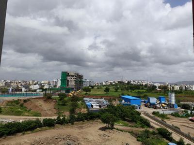 Balcony Image of 1100 Sq.ft 3 BHK Apartment / Flat for rent in Majestique Rhythm County, Handewadi Pune for Rs. 26000
