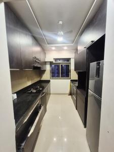 Kitchen Image of 550 Sq.ft 1 BHK Apartment / Flat for rent in Lodha Splendora Platino B, Kasarvadavali Thane for Rs. 18000