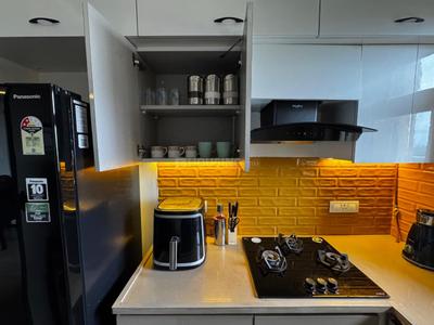 Kitchen Image of 550 Sq.ft 1 BHK Apartment / Flat for rent in Hiranandani Estate Thane for Rs. 45000