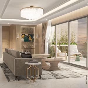 Hall Image of 858 Sq.ft 2 BHK Apartment / Flat for sale in Treesourus, Malad West Mumbai for Rs. 26100000