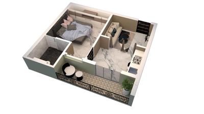 Image of 488 Sq.ft 1 BHK Apartment / Flat for sale in Atharanala, Puri for Rs. 3416000