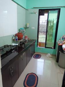 Kitchen Image of 695 Sq.ft 1 BHK Apartment / Flat for rent in Raj Mohan Tulsi Vihar, Badlapur West Badlapur for Rs. 8000