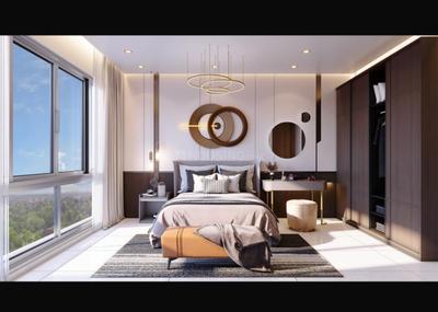 Bedroom Image of 840 Sq.ft 2 BHK Apartment / Flat for sale in Kumar Parc Residences, Hadapsar Pune for Rs. 12500000