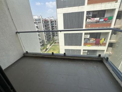 Balcony Image of 1350 Sq.ft 3 BHK Apartment / Flat for rent in Shiv Shakti Uma Greens, Kudasan Gandhinagar for Rs. 25000