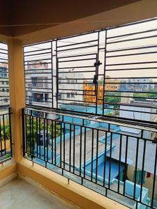 Balcony Image of 760 Sq.ft 2 BHK Apartment / Flat for sale in Baguiati Kolkata for Rs. 2800000