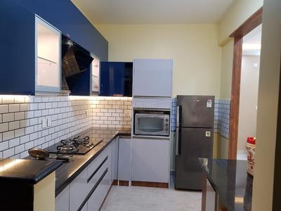 Kitchen Image of 1100 Sq.ft 3 BHK Apartment / Flat for rent in Keya The Green Terraces, Electronic City Bengaluru for Rs. 51000