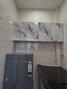 Kitchen Image of 450 Sq.ft 1 RK Builder Floor for rent in Mahalakshmi Nagar Indore for Rs. 13000