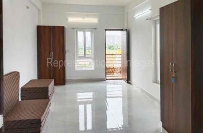 Hall Image of 1050 Sq.ft 1 RK Apartment / Flat for rent in Thanisandra Bengaluru for Rs. 19000