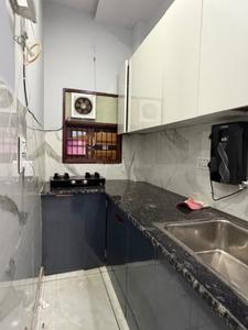 Kitchen Image of 350 Sq.ft 1 BHK Builder Floor for rent in Sector 3 Rohini New Delhi for Rs. 20000